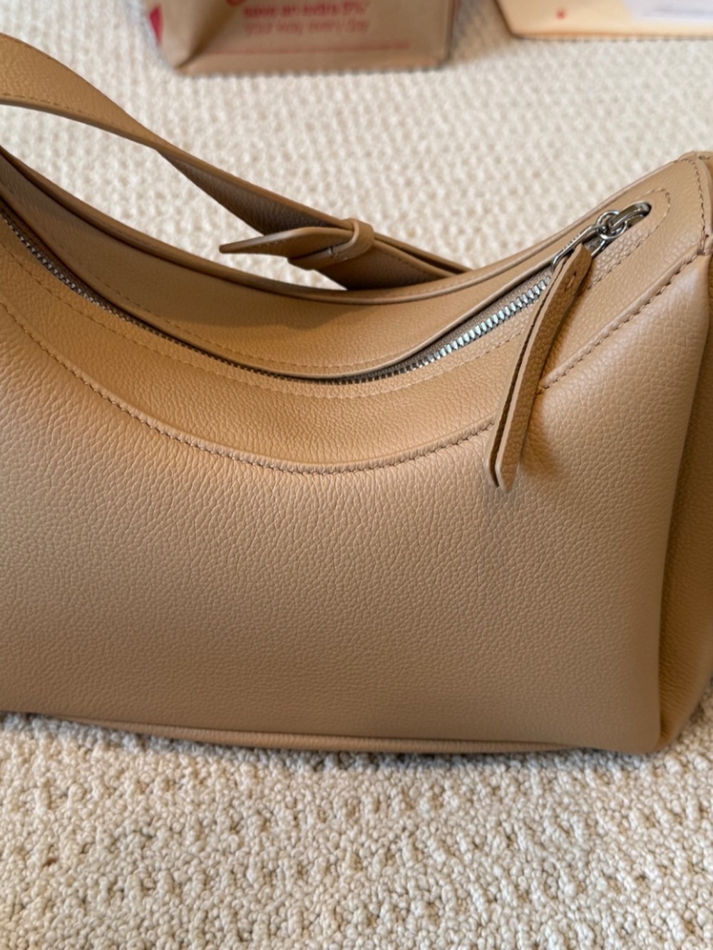 Polene Umi (beige textured leather with silver hardware) new with tags - Picture 5 of 7